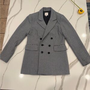Favorite Daughter Black and White Herringbone Jacket